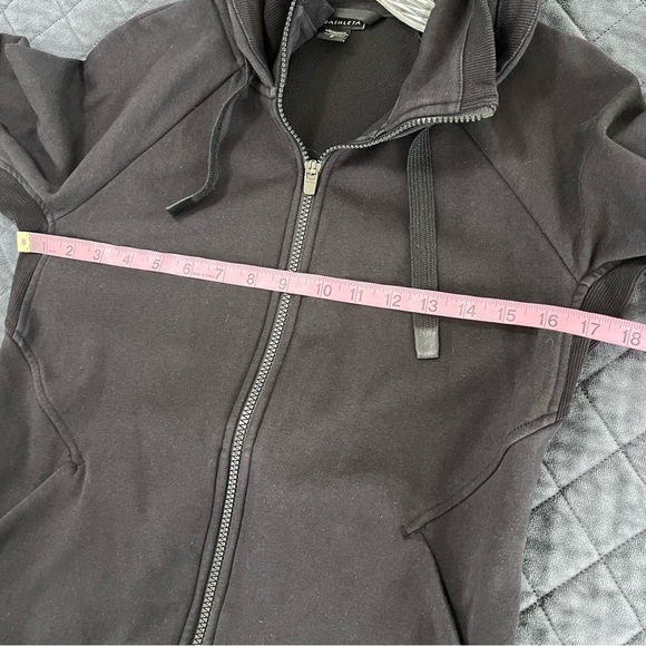 Athleta Jacket Women’s Small Triumph Hoodie Full Zip Activewear Black S - Picture 7 of 10